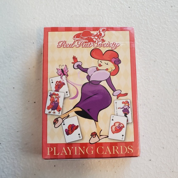 The U.S. Playing Card Co. Other - Bicycle Red Hat Society Playing Deck Novelty Cards NEW - SEALED